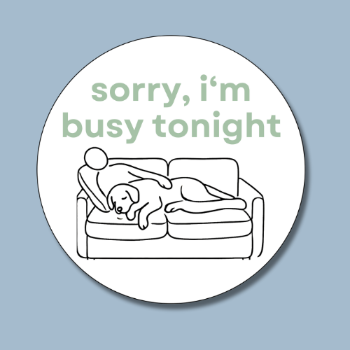 Sorry I'm Busy Sticker