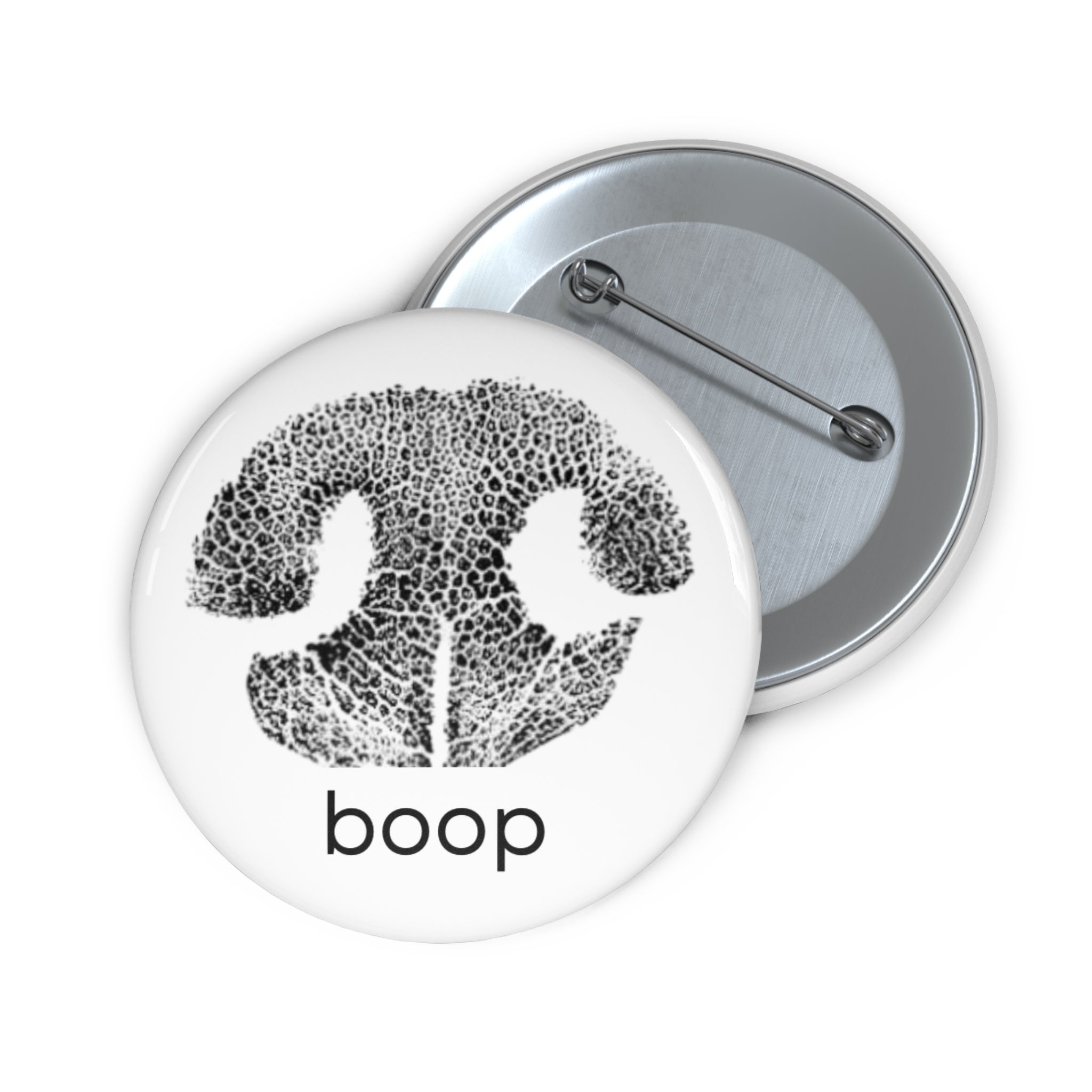 Pin Button - 'Boop' Dog Nose Imprint - Cute Unique Dog Owner Accessory - Great Gift for Backpack or Tote Bag, Pinback Badge