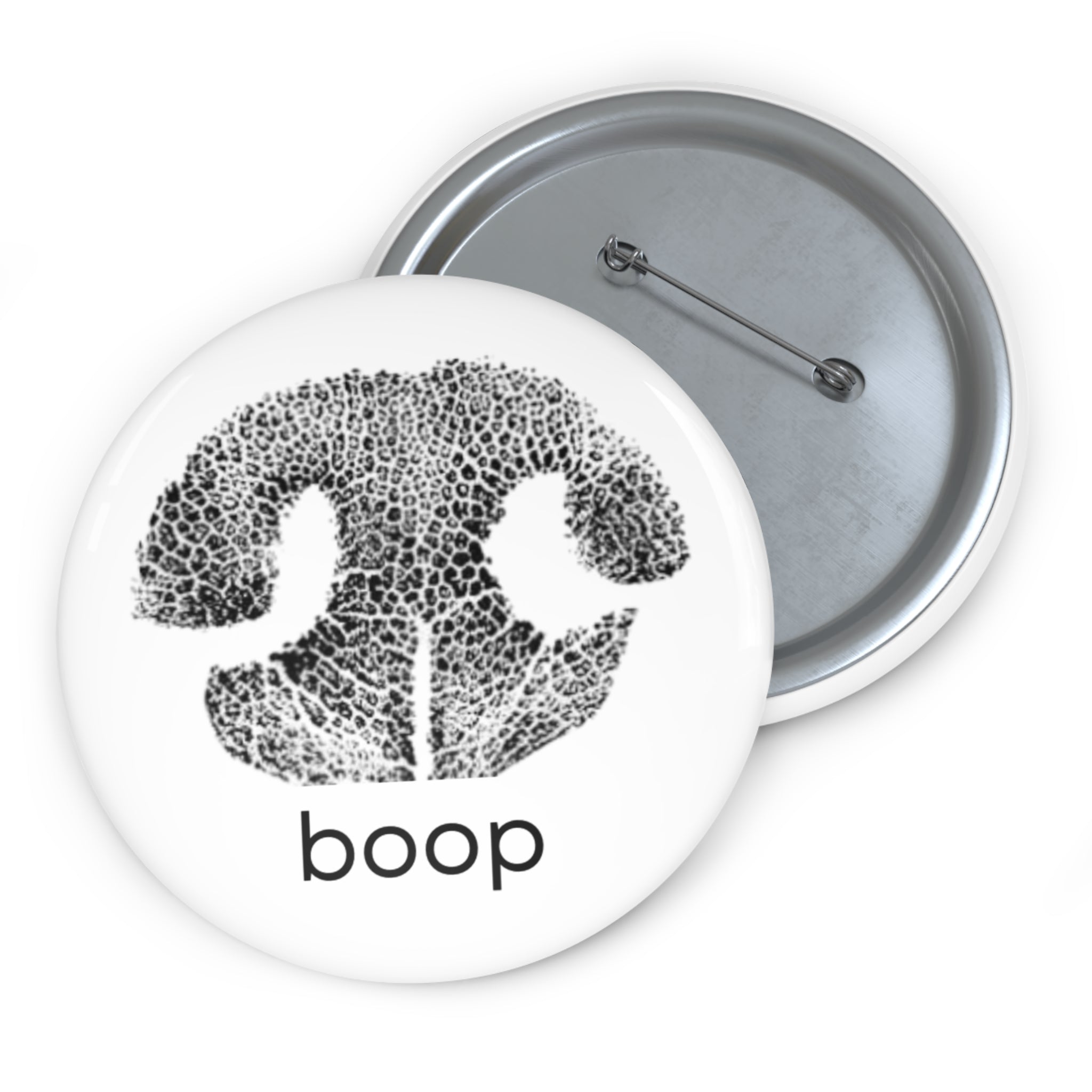 Pin Button - 'Boop' Dog Nose Imprint - Cute Unique Dog Owner Accessory - Great Gift for Backpack or Tote Bag, Pinback Badge