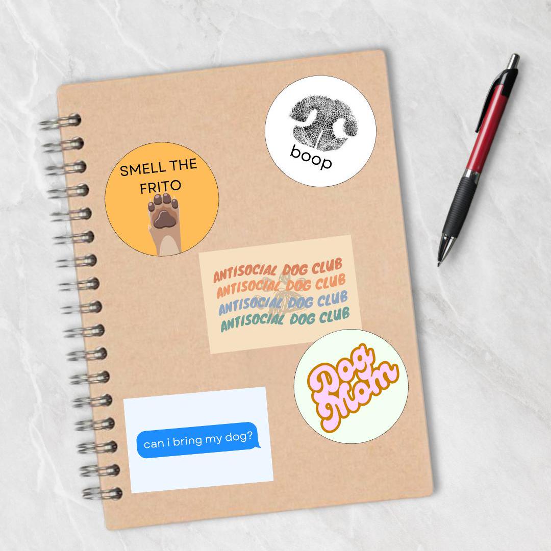 Boop Dog Nose Sticker, Vinyl Dog Lover Sticker, 3x3 Inch Glossy Pet Nose Decal