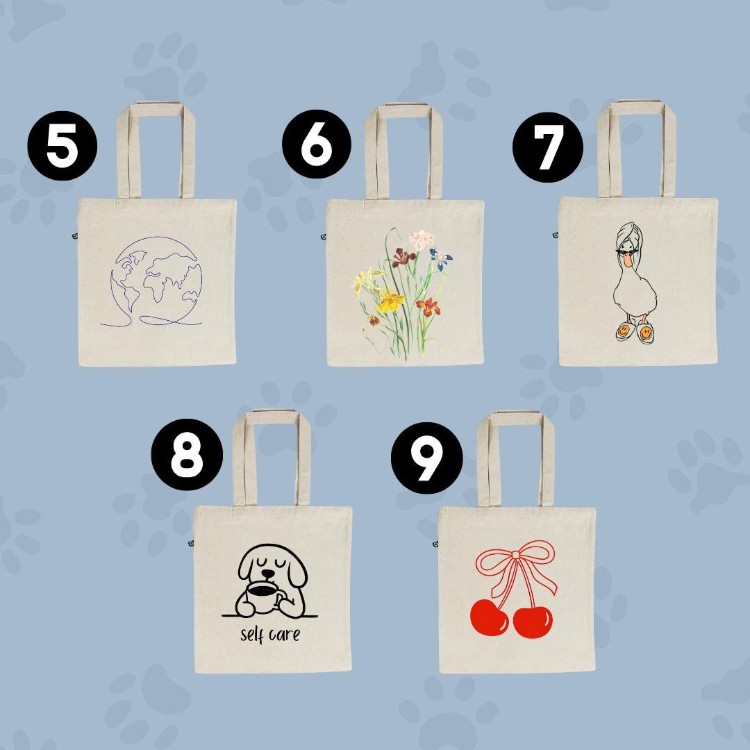 Custom Tote Bag & Dog Bandana Set, Matching Personalized Pet and Owner