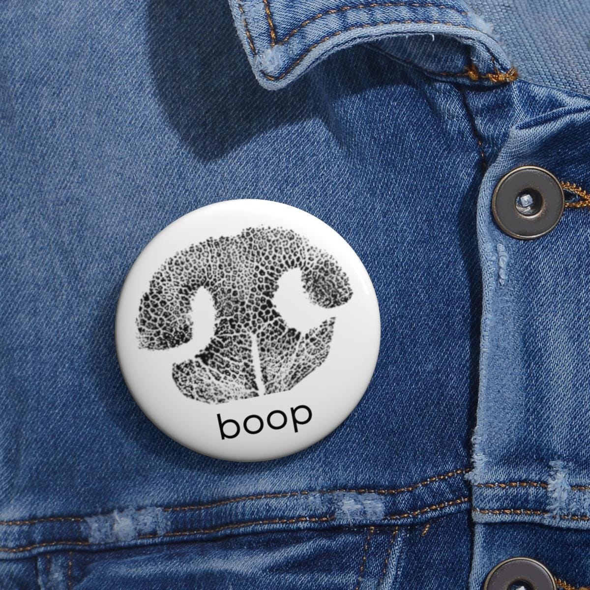 Dog Nose Boop Pin, Cute Dog Button Badge, Pet Nose Print Metal Pinback, Gift for Dog Lovers, Funny Dog Accessory for Backpack, Tote, Jacket