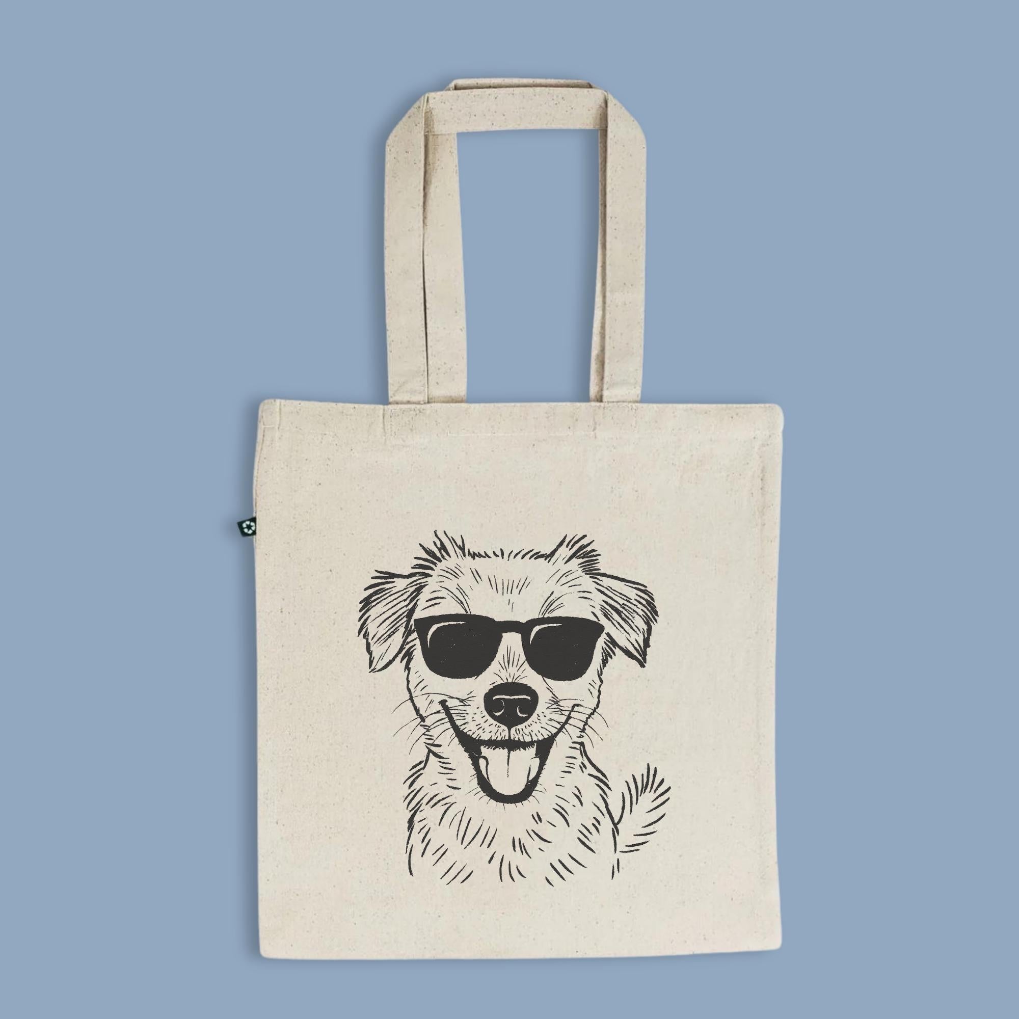 Personalized Summer Pup Portrait Tote