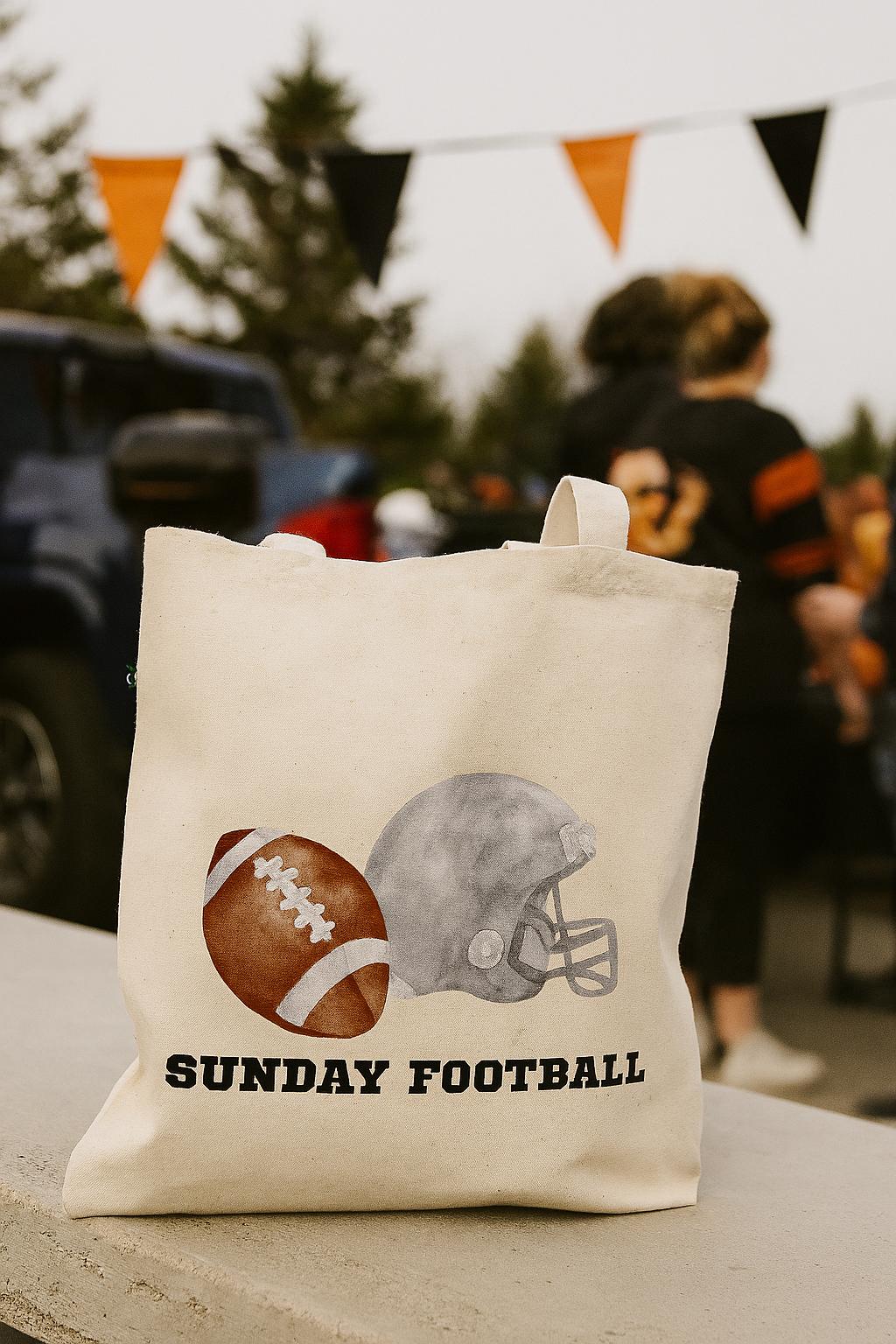 Football Dog Bandana + Sunday Game Day Tote Set – Tailgate Gift for Dog Lovers