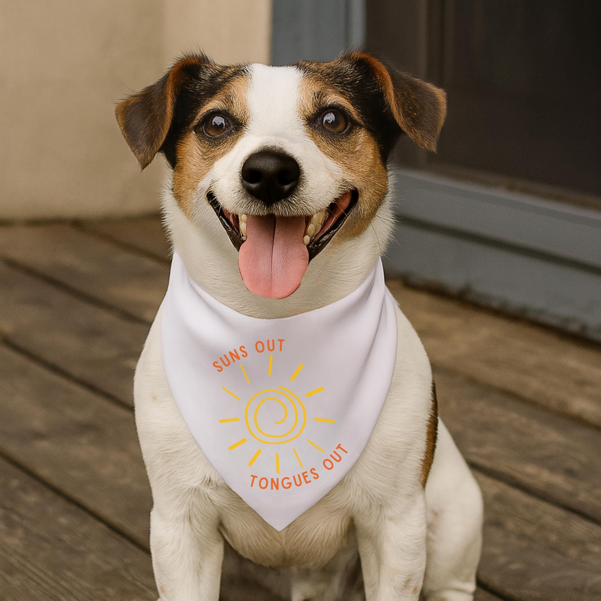 Suns Out Tongues Out Dog Bandana - Dog Dayz Summer Collection