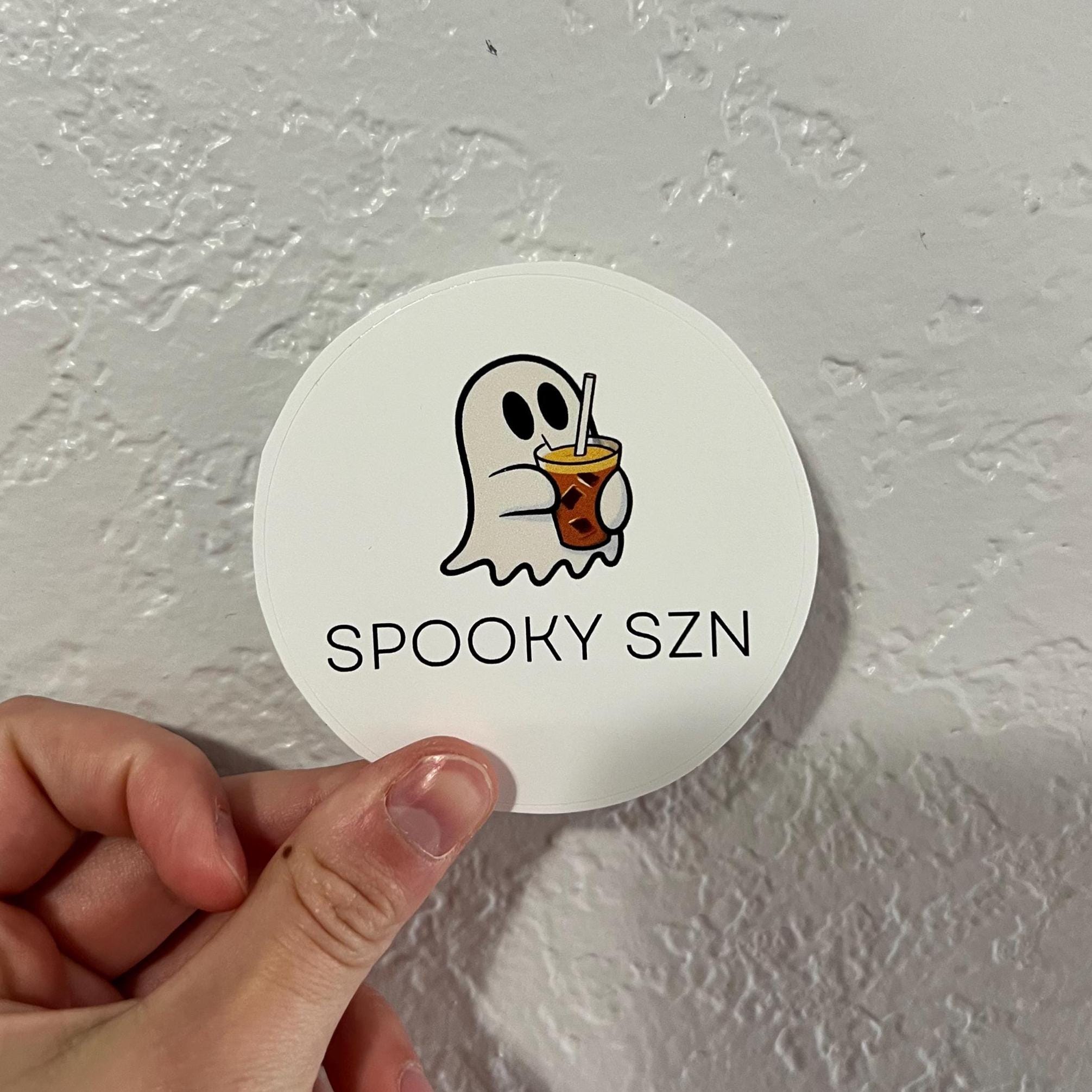 Spooky Season Sticker Set – Ghost & Dog Halloween Stickers (Set of 2) 3