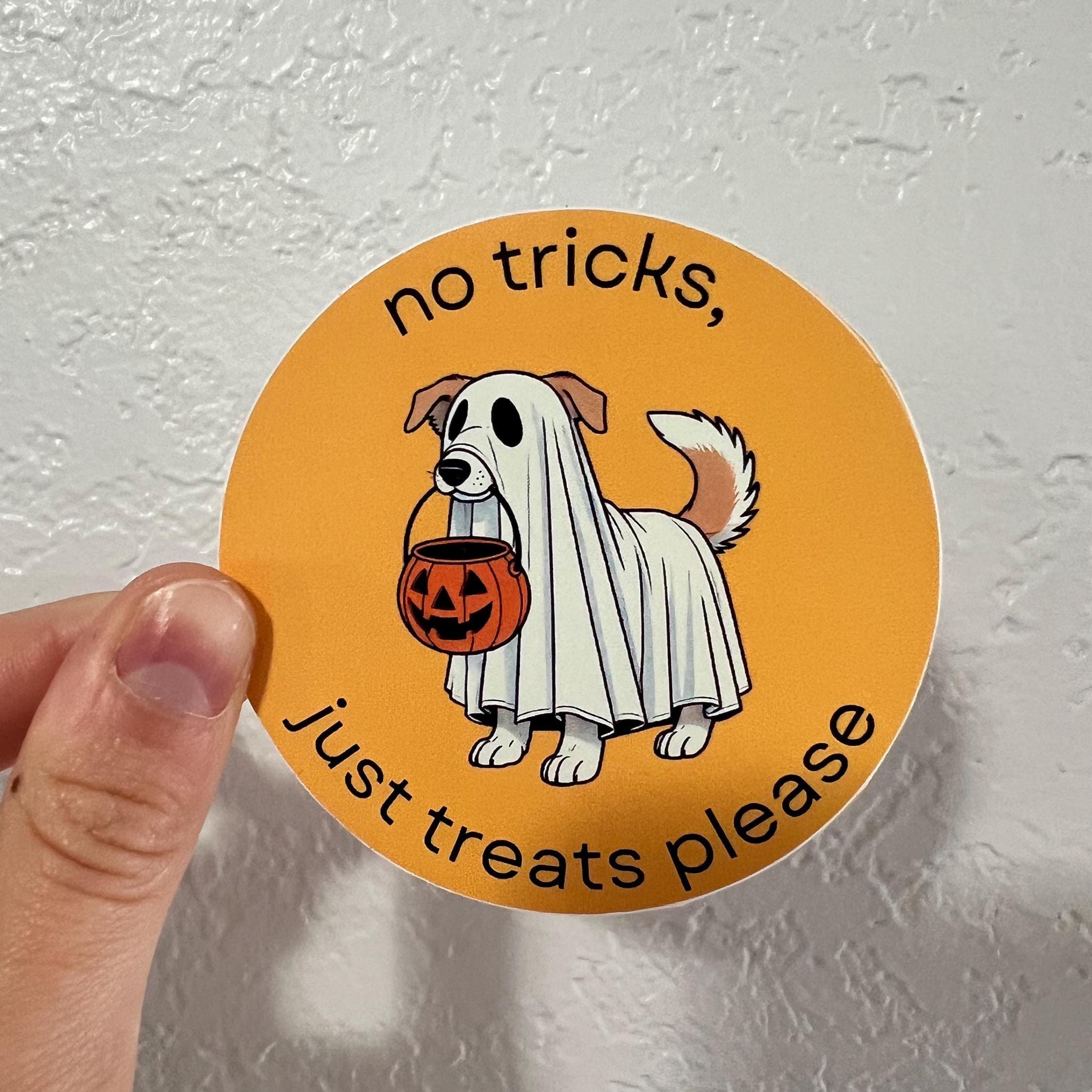 Spooky Season Sticker Set – Ghost & Dog Halloween Stickers (Set of 2) 3