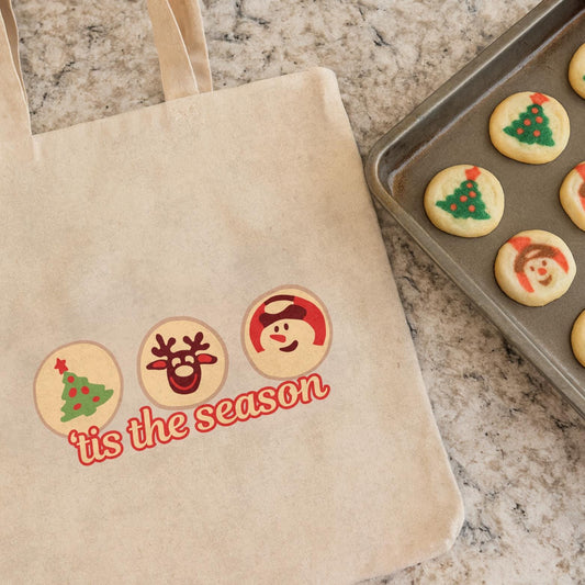 Iconic Christmas Sugar Cookie Print - 'Tis The Season Tote Bag